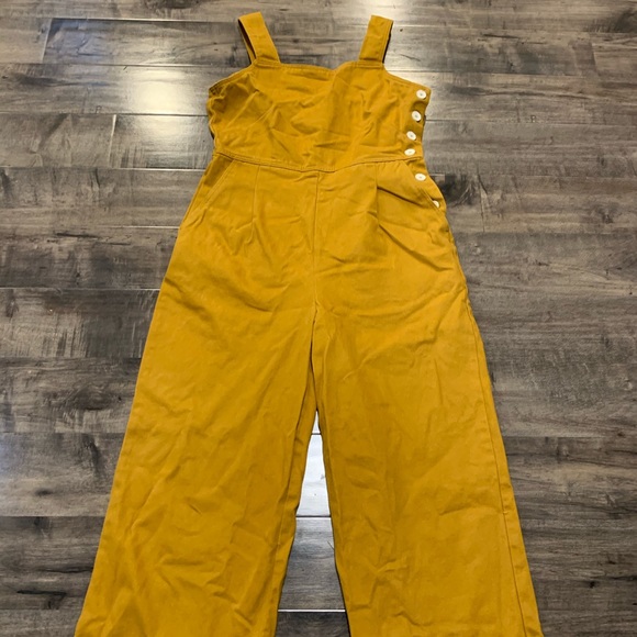 asos mustard jumpsuit